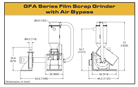 GFA-Series Film Scrap Grinder with Air Bypass - 2